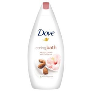Caring Bath Almond Cream & Hibiscus 500ml - Image 1